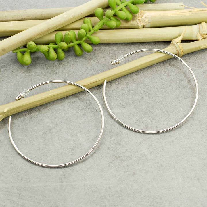 Örhängen i rostfritt stål, 70 mm för wholesale av Merveilles du Monde