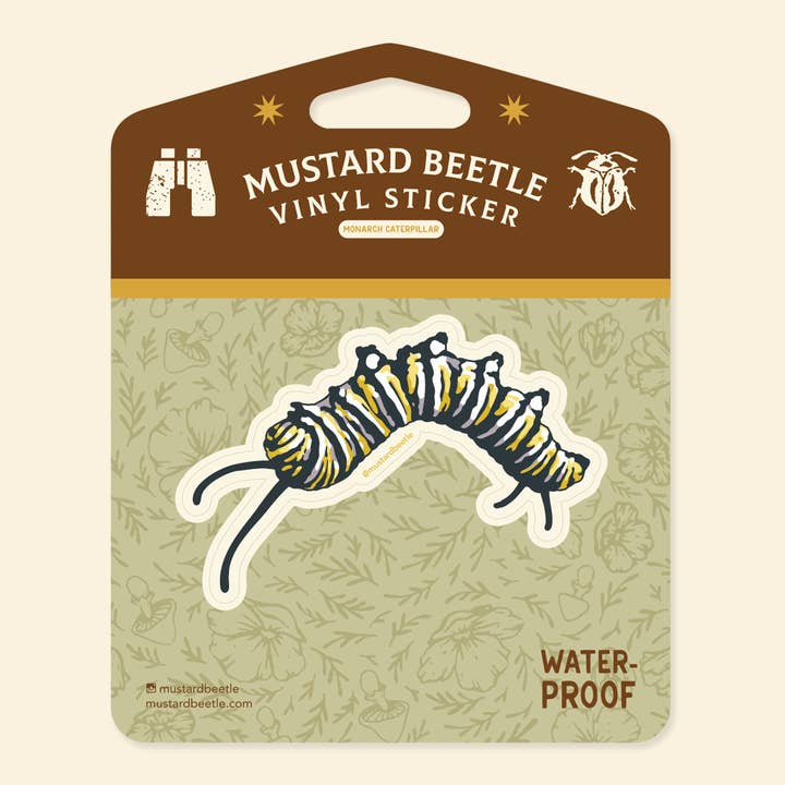 Sticker: Monarch Caterpillar for wholesale by Mustard Beetle