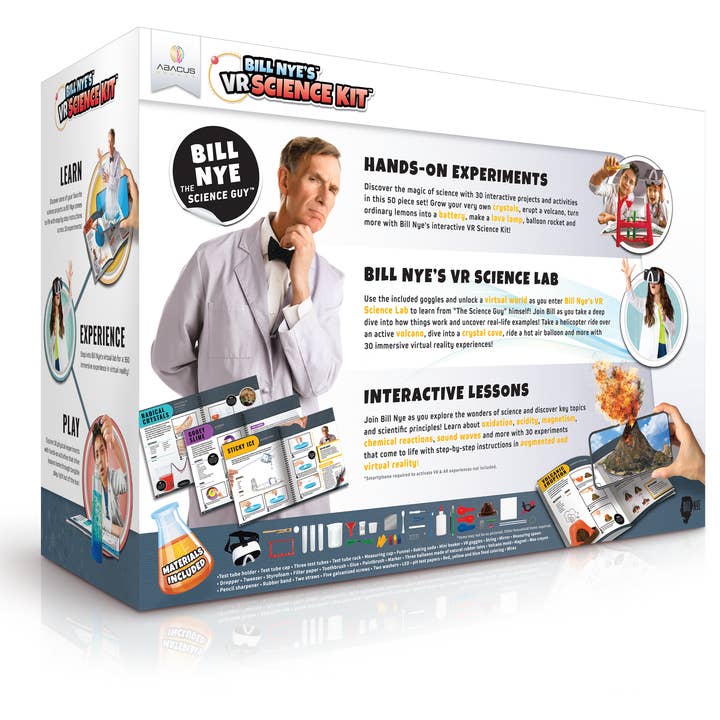 Abacus Brands, Inc. - Wholesale Toy Set - Kids - Bill Nye's VR Science Kit - Virtual Reality Science Set