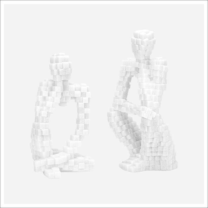 Pi Quartz Sculptures - Set 2 for wholesale by Kavana Decor by The Import Collection