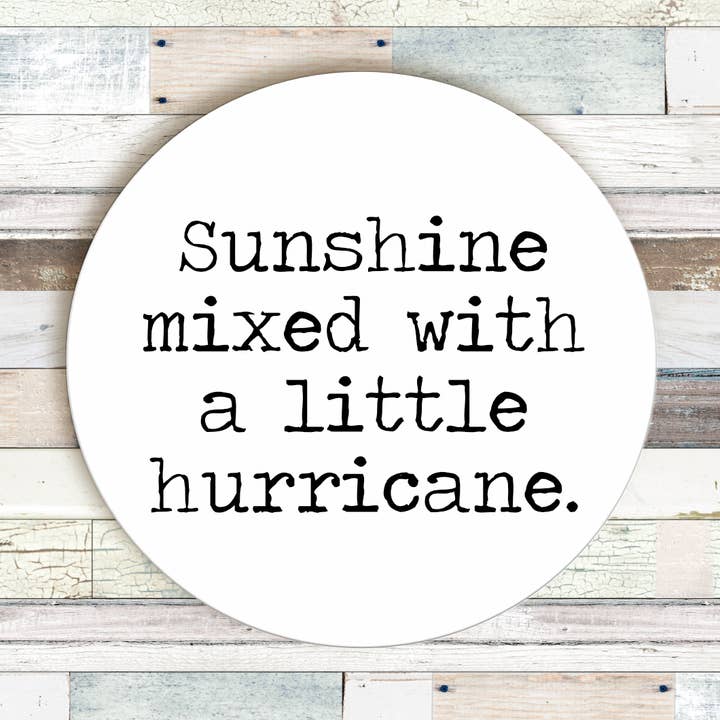 Sunshine and Hurricane Coaster for wholesale by Says the One
