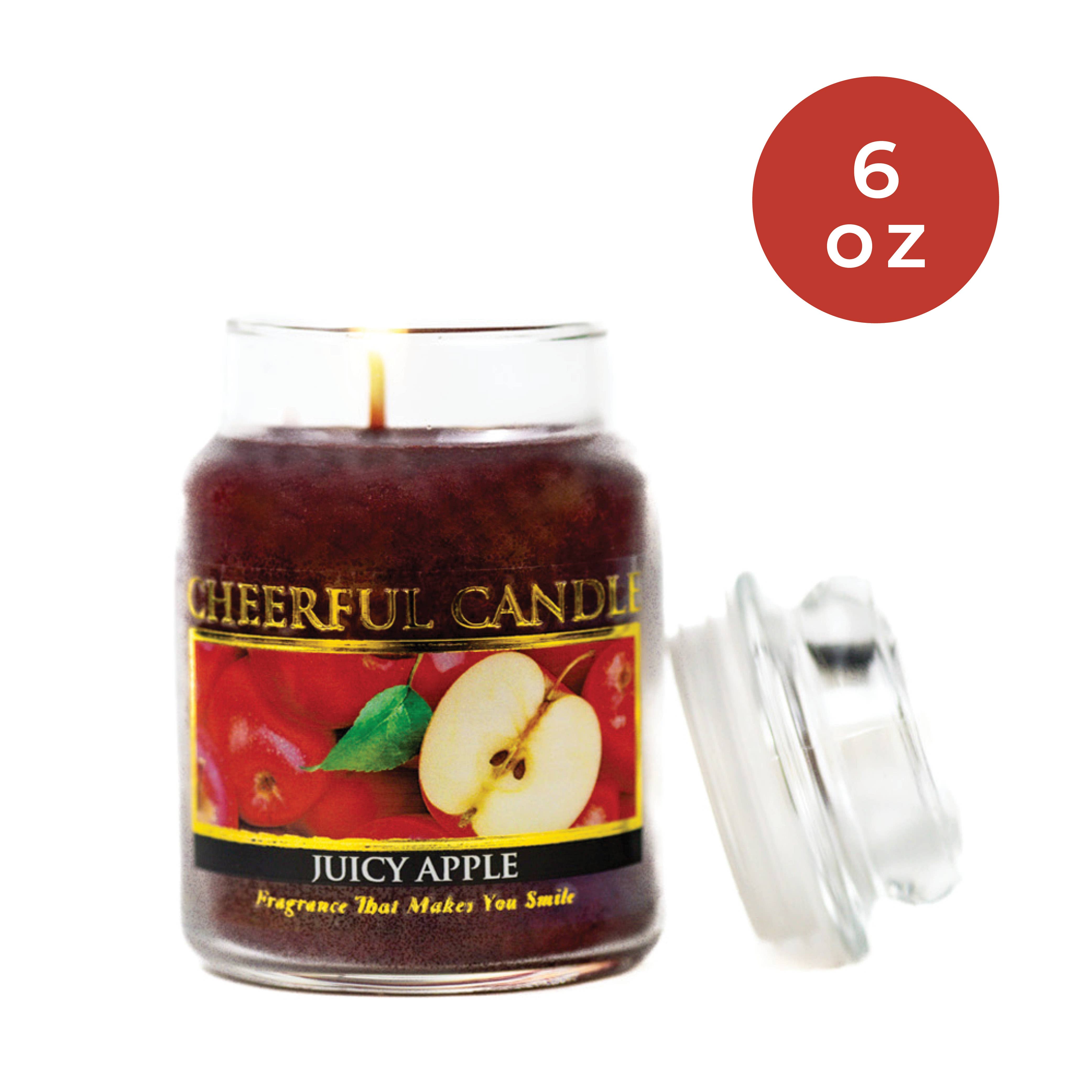 A Cheerful Giver – wholesale Jar/filled candle – Cheerful Candle (6oz.) – Juicy Apple1