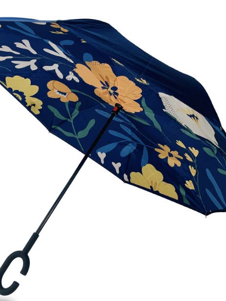 IOco Reverse Umbrella - Retro Botanica for wholesale by IOco Gift Designers