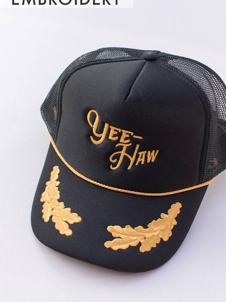 Embroidery Yee Haw Trucker Hat Cap for wholesale by Space 46 Wholesale