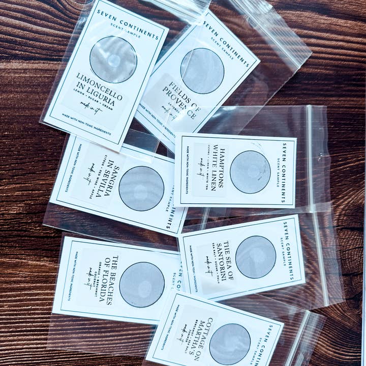 Seven Continents - Wholesale Retailer Sample - Kids & Baby - Scent Sample Card