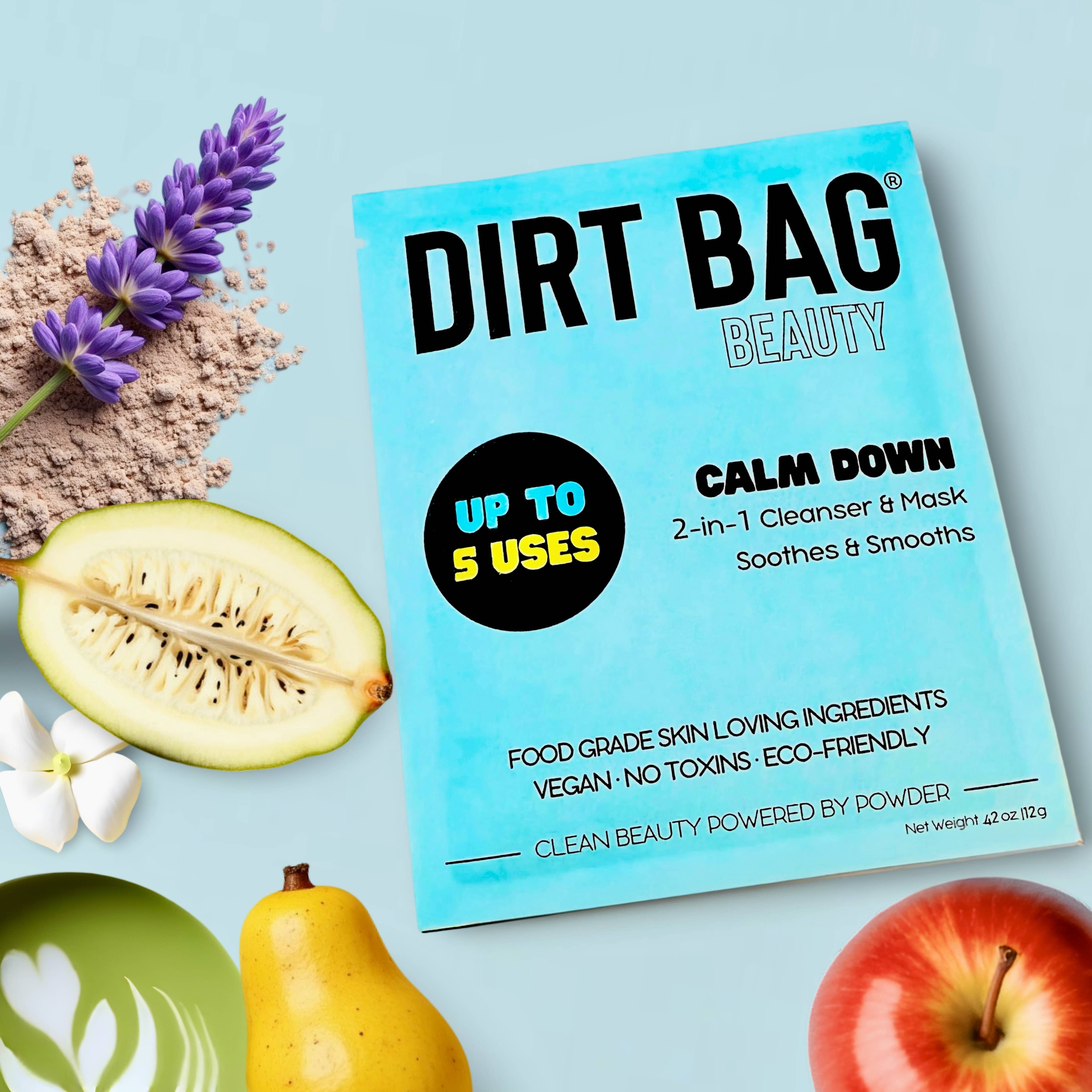 Dirt Bag Beauty - Wholesale Skincare Face Mask - 2-in-1 Powder Vegan Cleanser & Mask - Soothes & Smooths 3