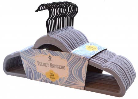 Concepts In Time – Cabides por atacado – Conjunto de 25 Cabides Aveludados para Adultos19