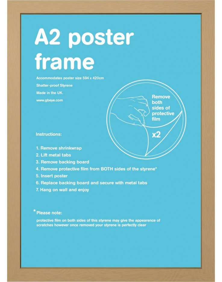 GB Eye Contemporary Wooden Oak Picture Frame for wholesale by GB Posters & Merchandise