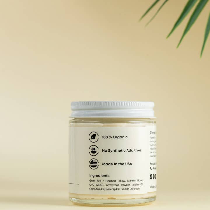 TallowRX - Wholesale Body Balm/Butter - Premium Whipped Tallow Honey Balm