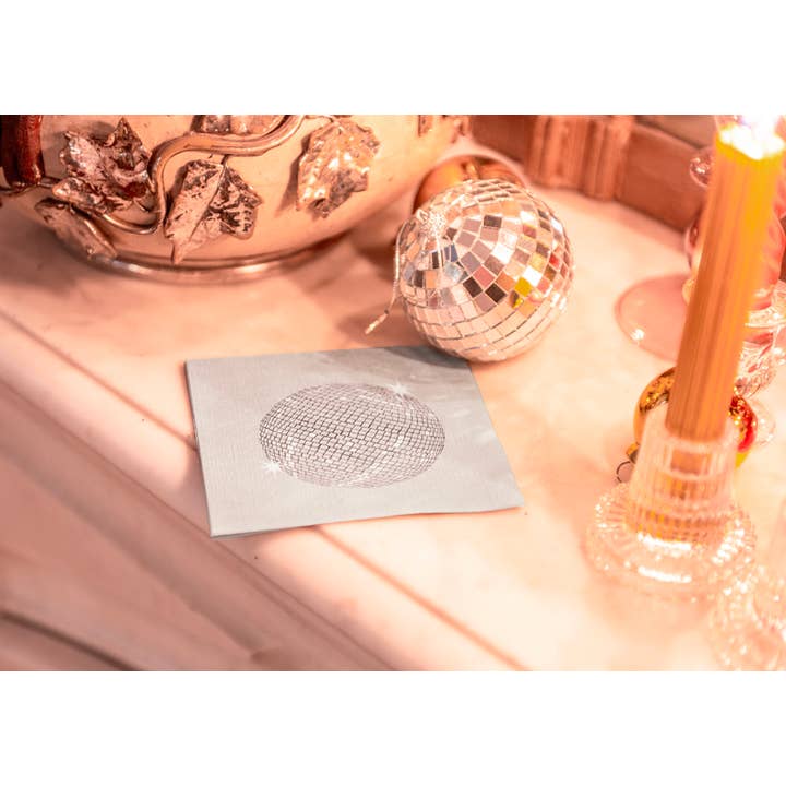 Trendy Table – wholesale Disposable napkin – Boule à Facette Cocktail Napkin2