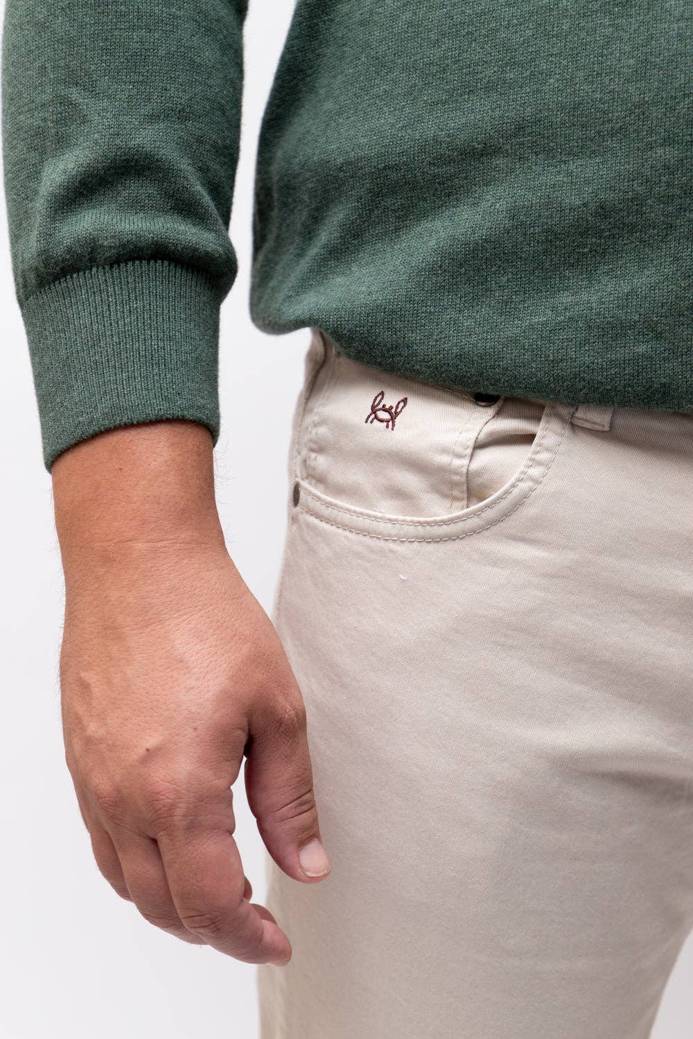 Custi Mikelo: Men's Clothing & Christmas Gifts – Engroshandel Bukser - Herre – 5-lomme bukser i stenfarve1