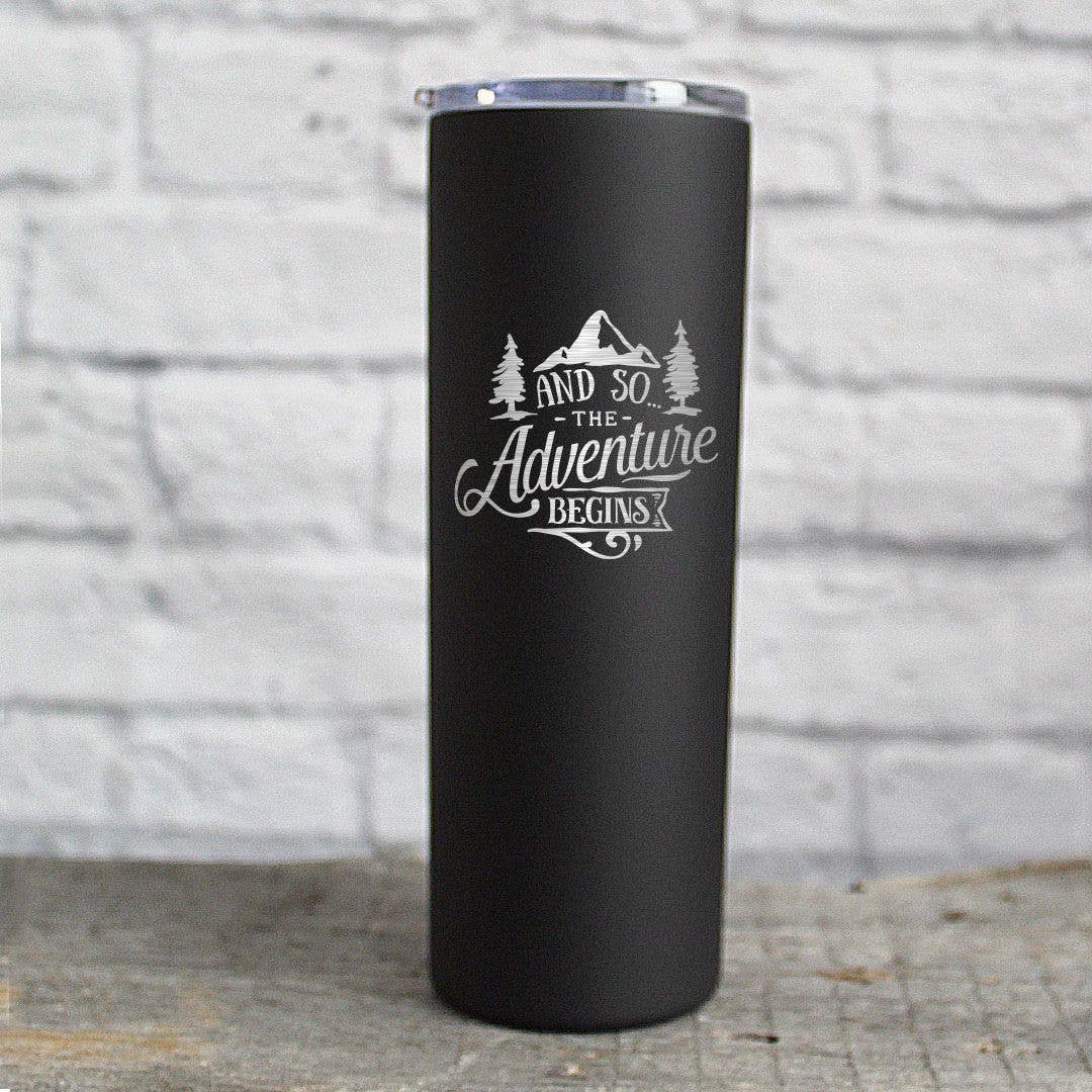 Katie & Company - Wholesale Insulated Mug/Tumbler - And So...the Adventure Begins Mountain Drinkware8