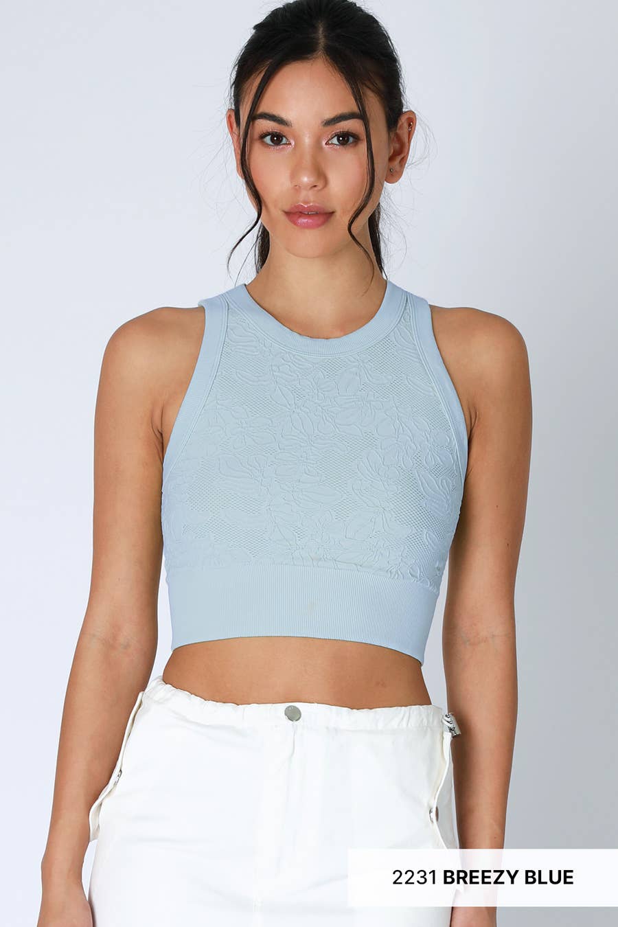 NIKIBIKI - Wholesale Knit Top - Women's - NS8330 - Lace High Neck Crop11