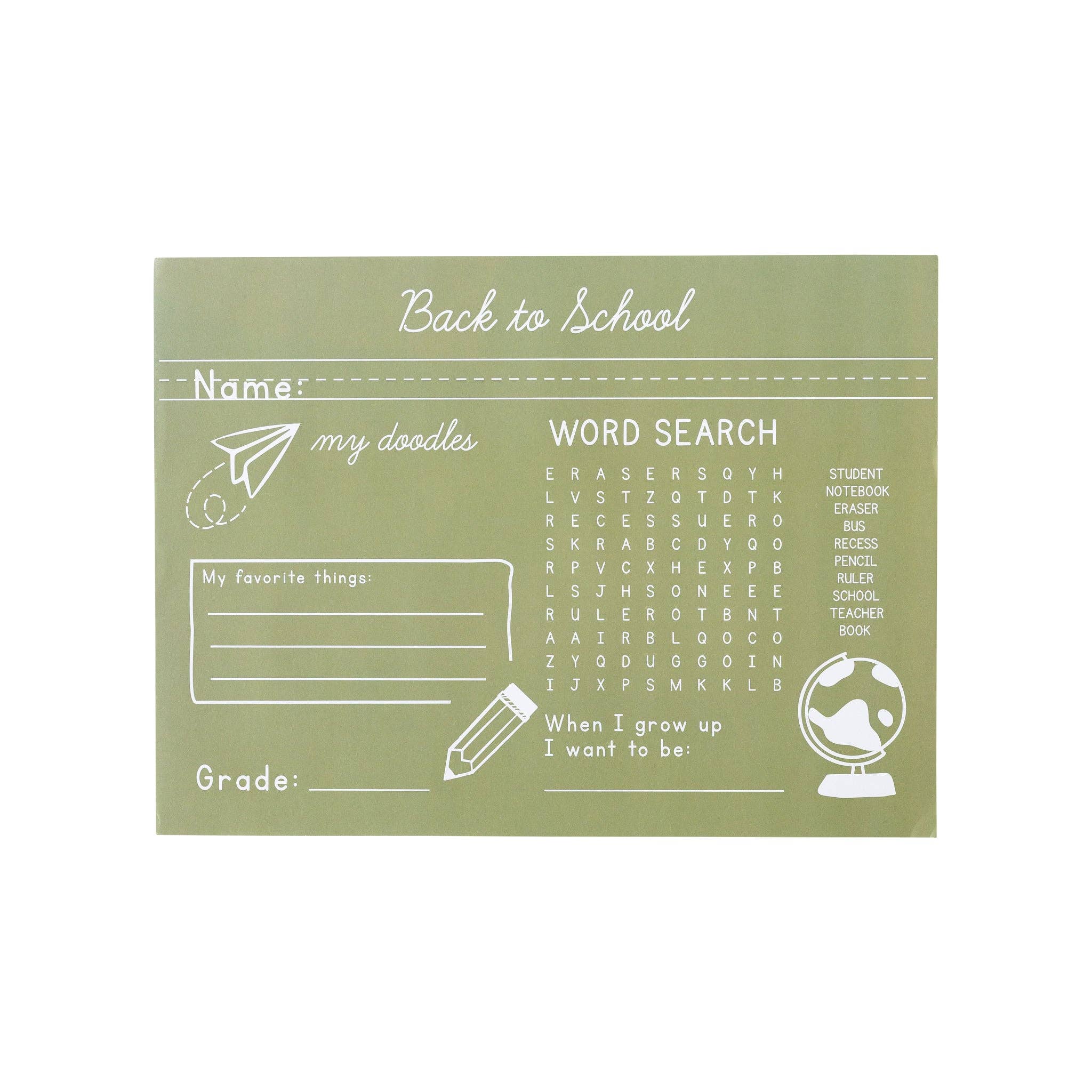 My Mind’s Eye – Engroshandel Engangdækkeserviet – BTS921 - Anledninger Af Shakira - Tilbage Til Skole Grøn Tavle Bordskåner1