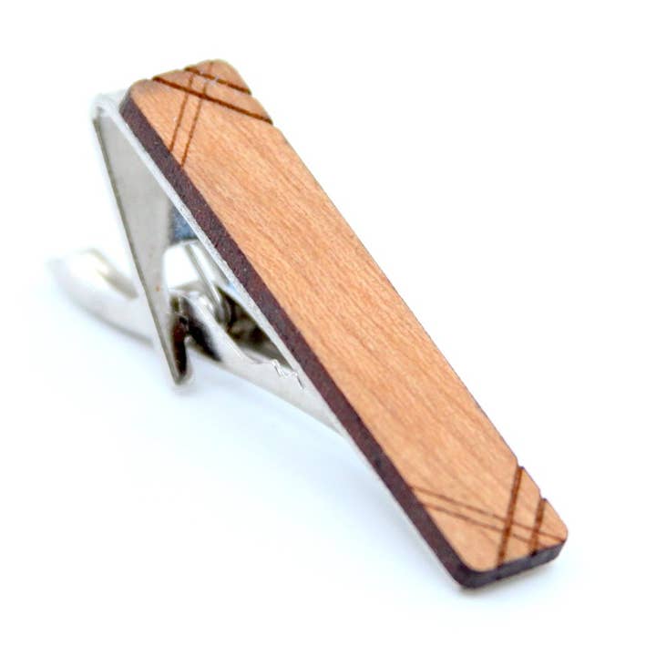 Wood Tie Clip - Laser for wholesale by Wood Leon