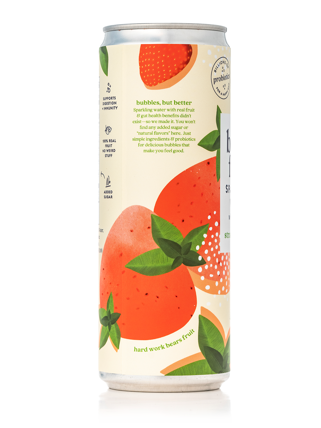 Bear's Fruit - Wholesale Sparkling Water - Strawberry Basil  Probiotic Sparkling Water1