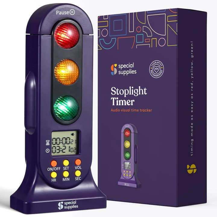 Special Supplies Stoplight Timer - Countdown - Use for Sensory Rooms, Schools, and Bedrooms for wholesale by Special Supplies