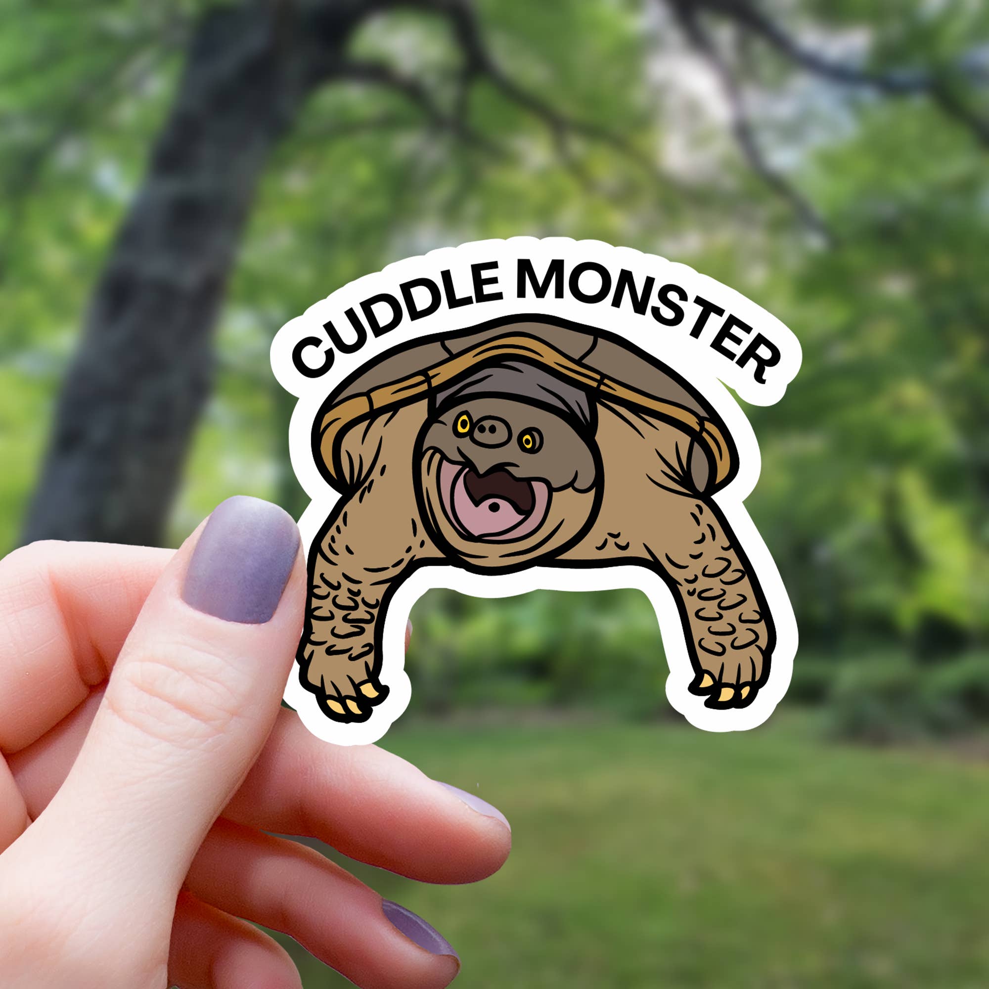 Mimic Gaming Co - Wholesale Sticker - Cuddle Monster Snapping Turtle Sticker - 3"
