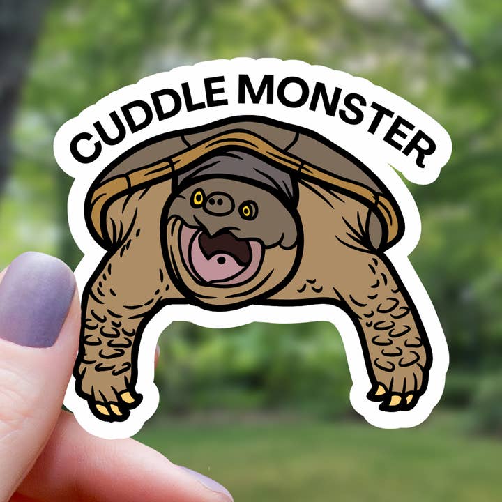 Mimic Gaming Co - Wholesale Sticker - Cuddle Monster Snapping Turtle Sticker - 3"0