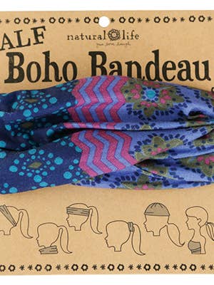 BoHo Bandeau Half Mauve Blue Accents for wholesale by Care & Share Giftware
