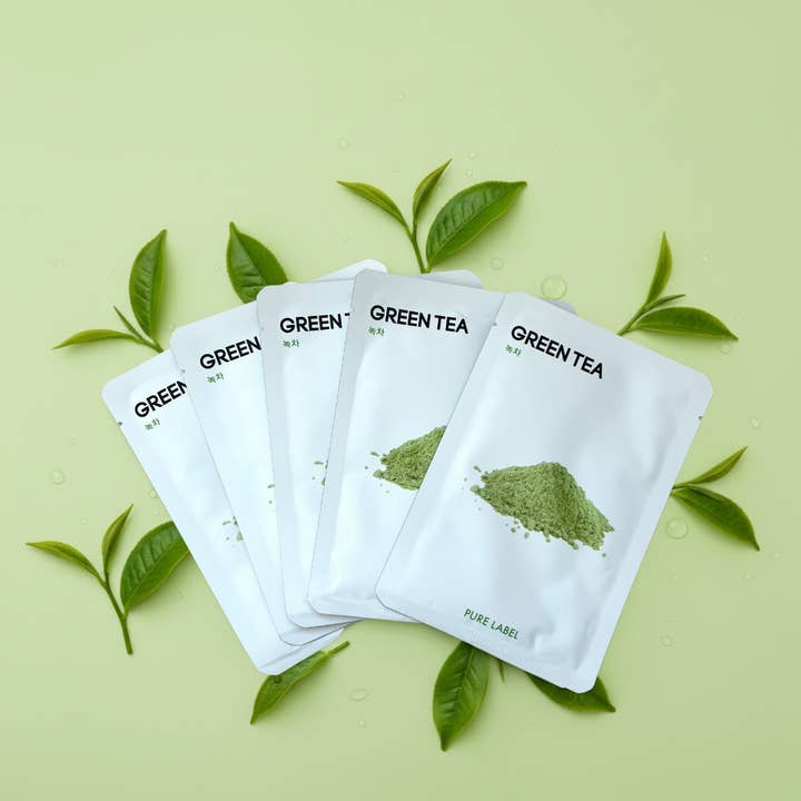 K-Beauty Green Tea Sheet Mask – Oil Control & Calming 5EA for wholesale by CELEMENT /IN YOUR GLOW