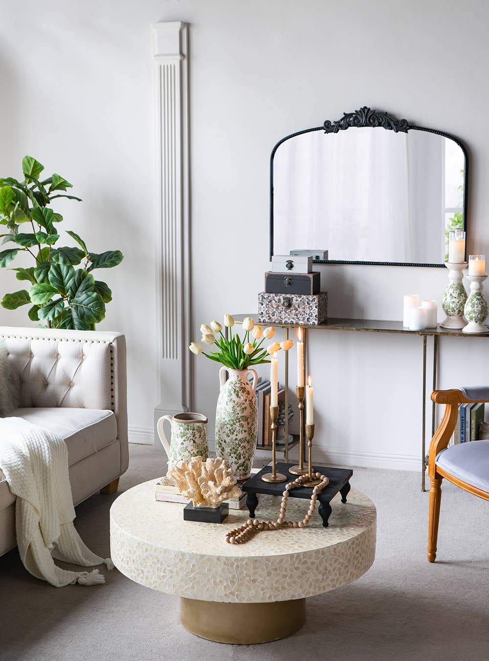 A&B Home Group Inc. – Großhandel Vasen – 8x5,5x9" Keramikkrug "Verdant Garden"9