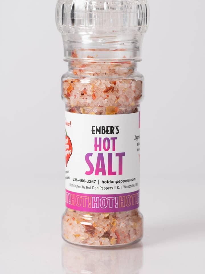 Ember's Hot Salt for wholesale by Hot Dan Peppers