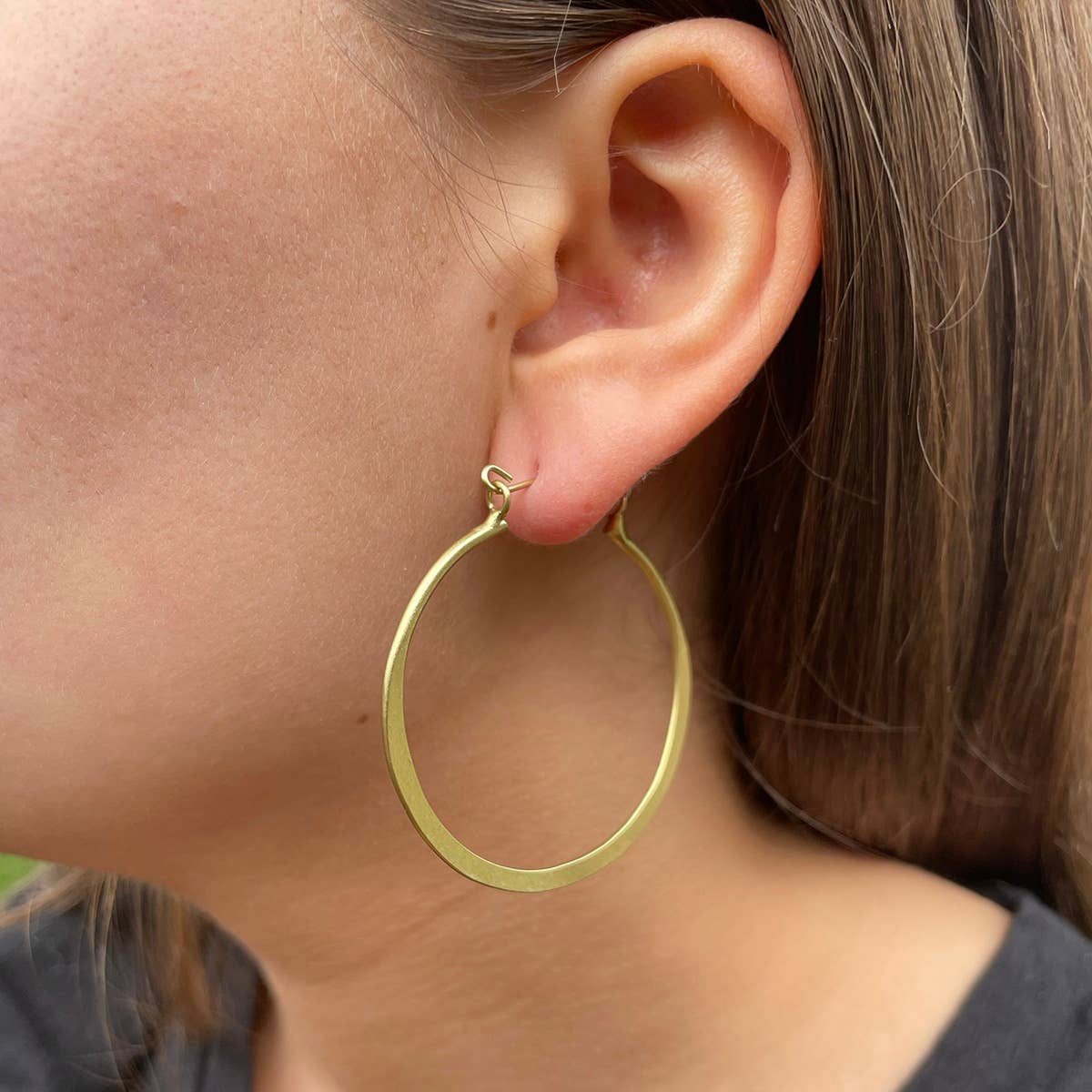 WorldFinds - Wholesale Hoop Earrings - Organic Hoops - Gold1