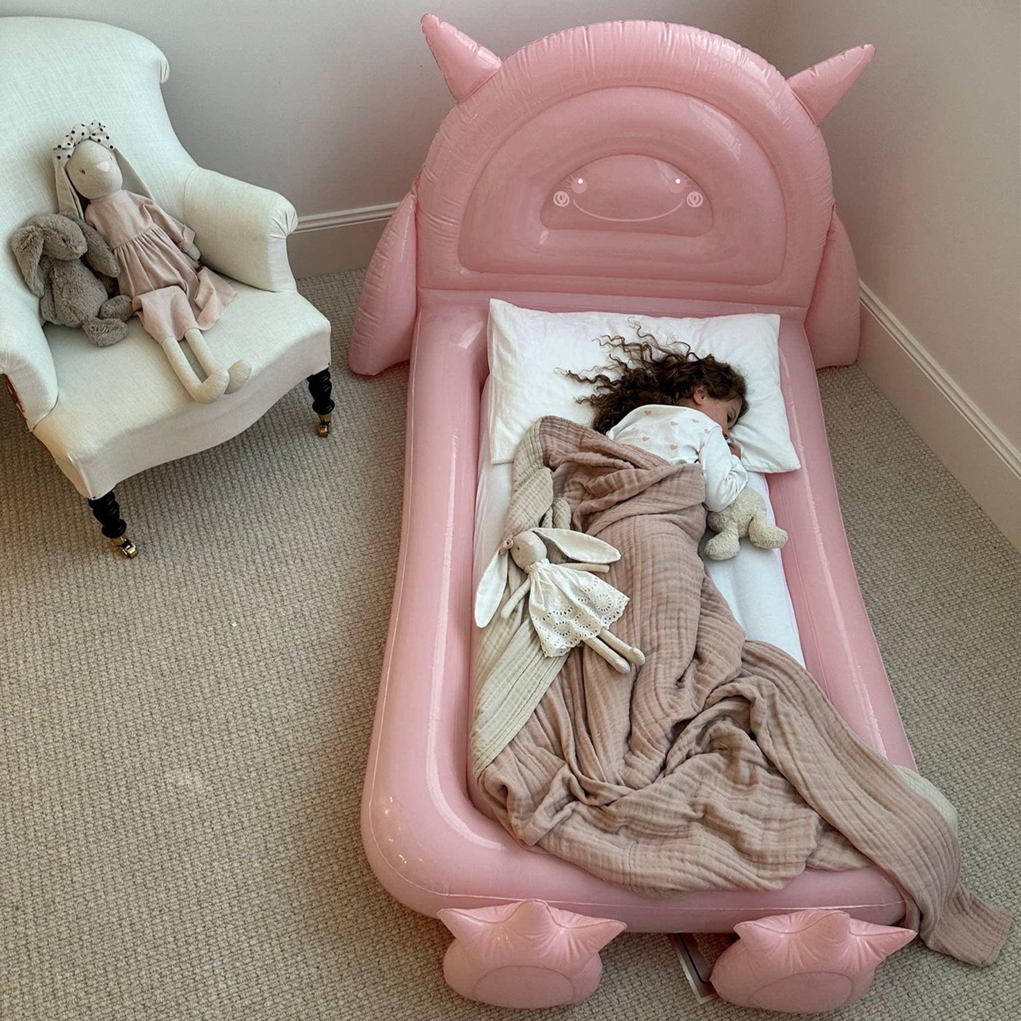 Sunnylife - Wholesale Inflatable Toy - Kids & Baby - Kids  Air Mattress Bed Monster Pink2