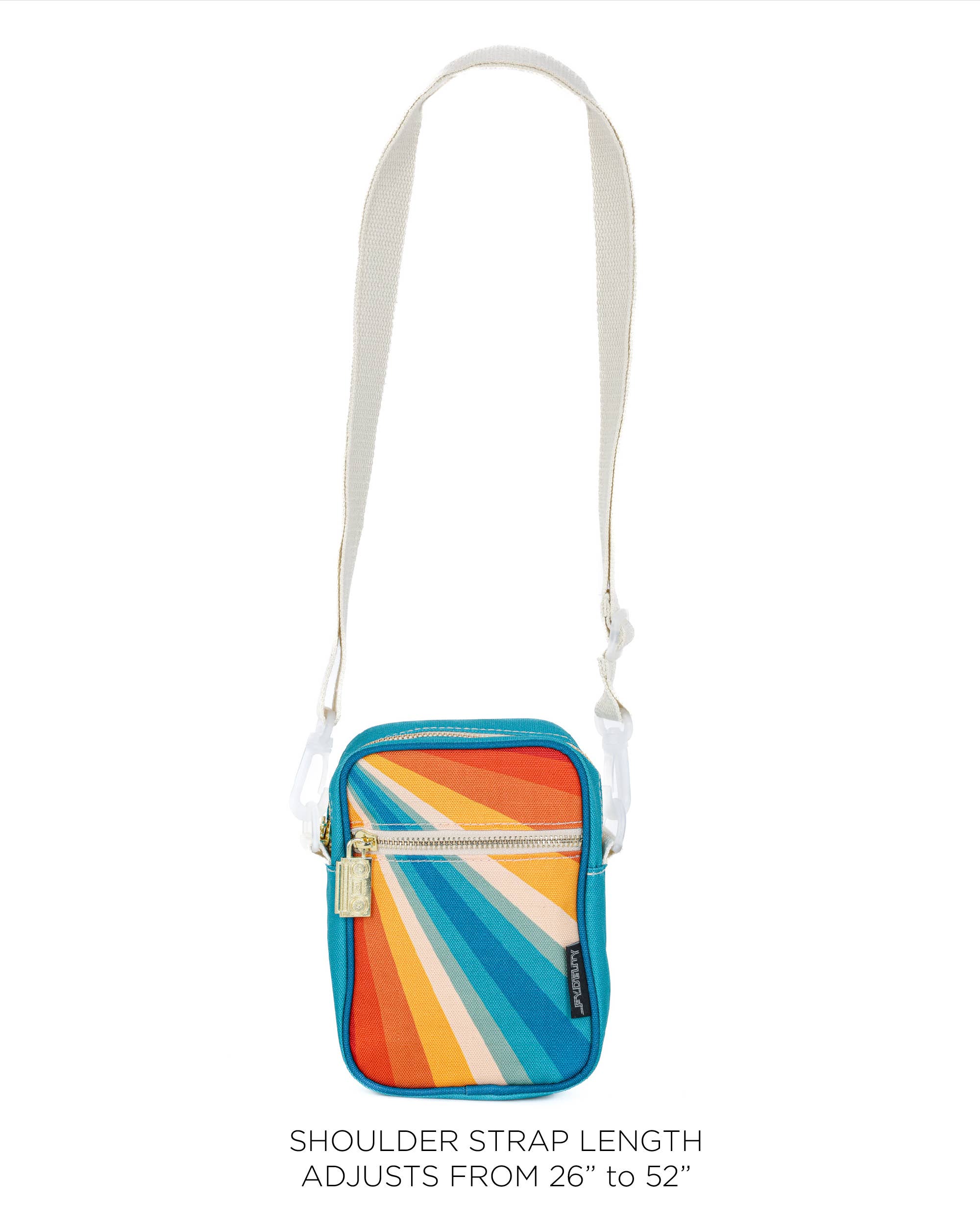 Fydelity - Vendita all'ingrosso Borsa a tracolla - Donna - 88624: Borsa Mini Brick | RPET riciclato | Retro Rainbow6
