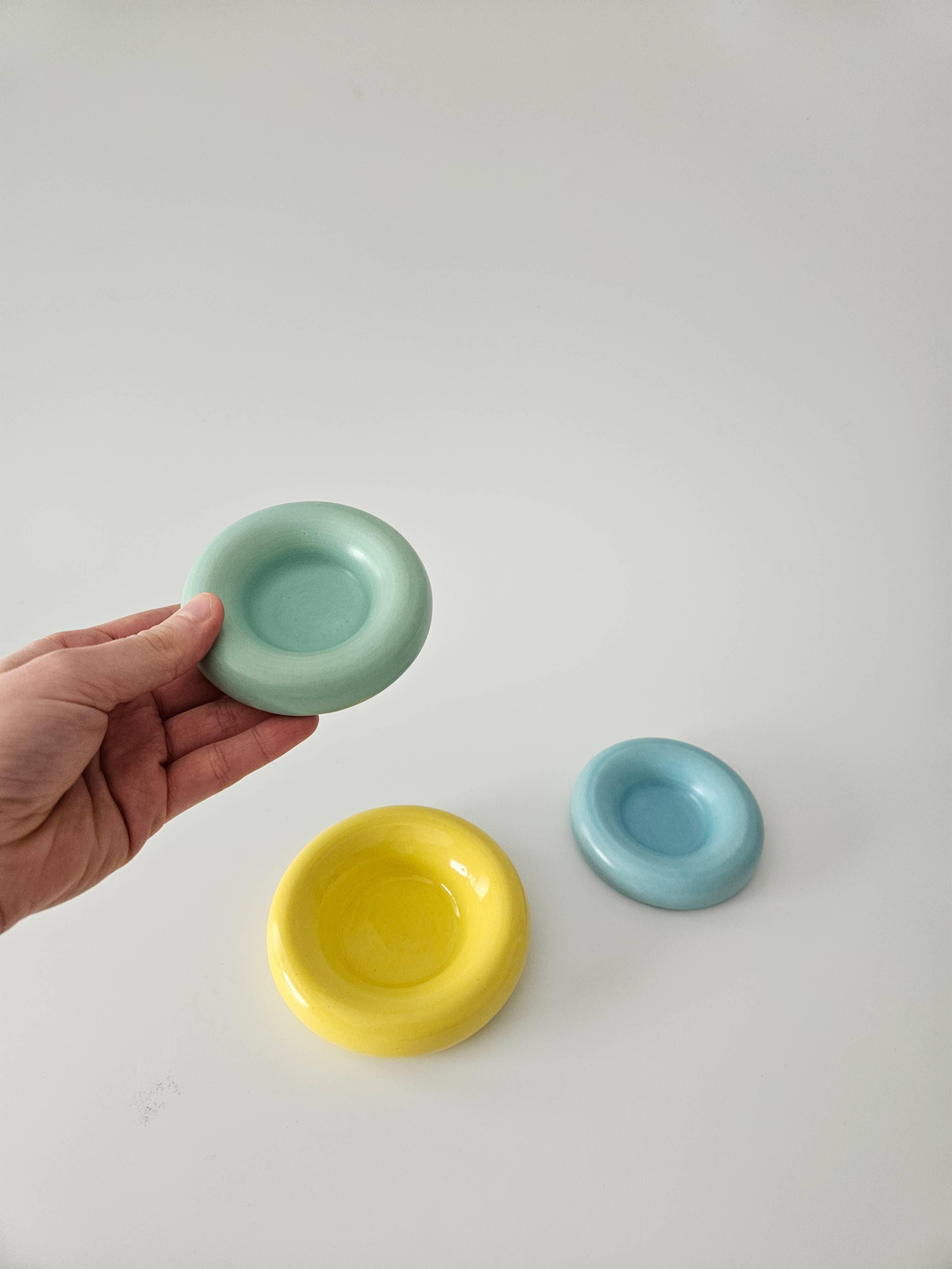 Bad Dogs Studio - Wholesale Jewelry Dish - Donut Dish • Handmade Ceramic Chunky Rounded Bubble Tray4