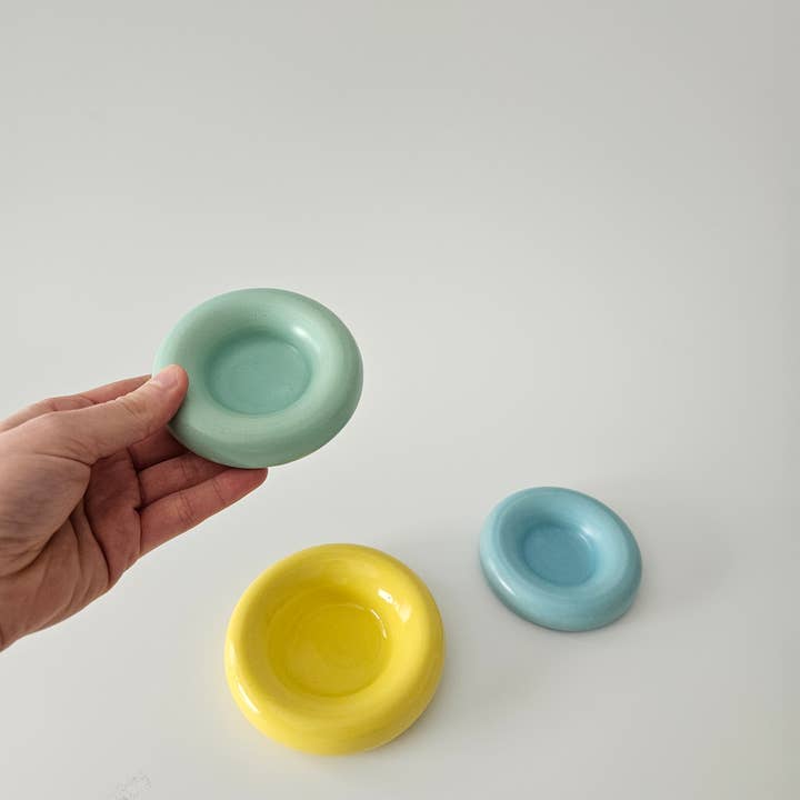 Bad Dogs Studio - Wholesale Jewelry Dish - Donut Dish • Handmade Ceramic Chunky Rounded Bubble Tray4