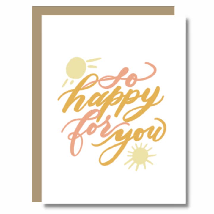 Så glad för dig kort - Grattis Celebration för wholesale av Prairie Letter Shop