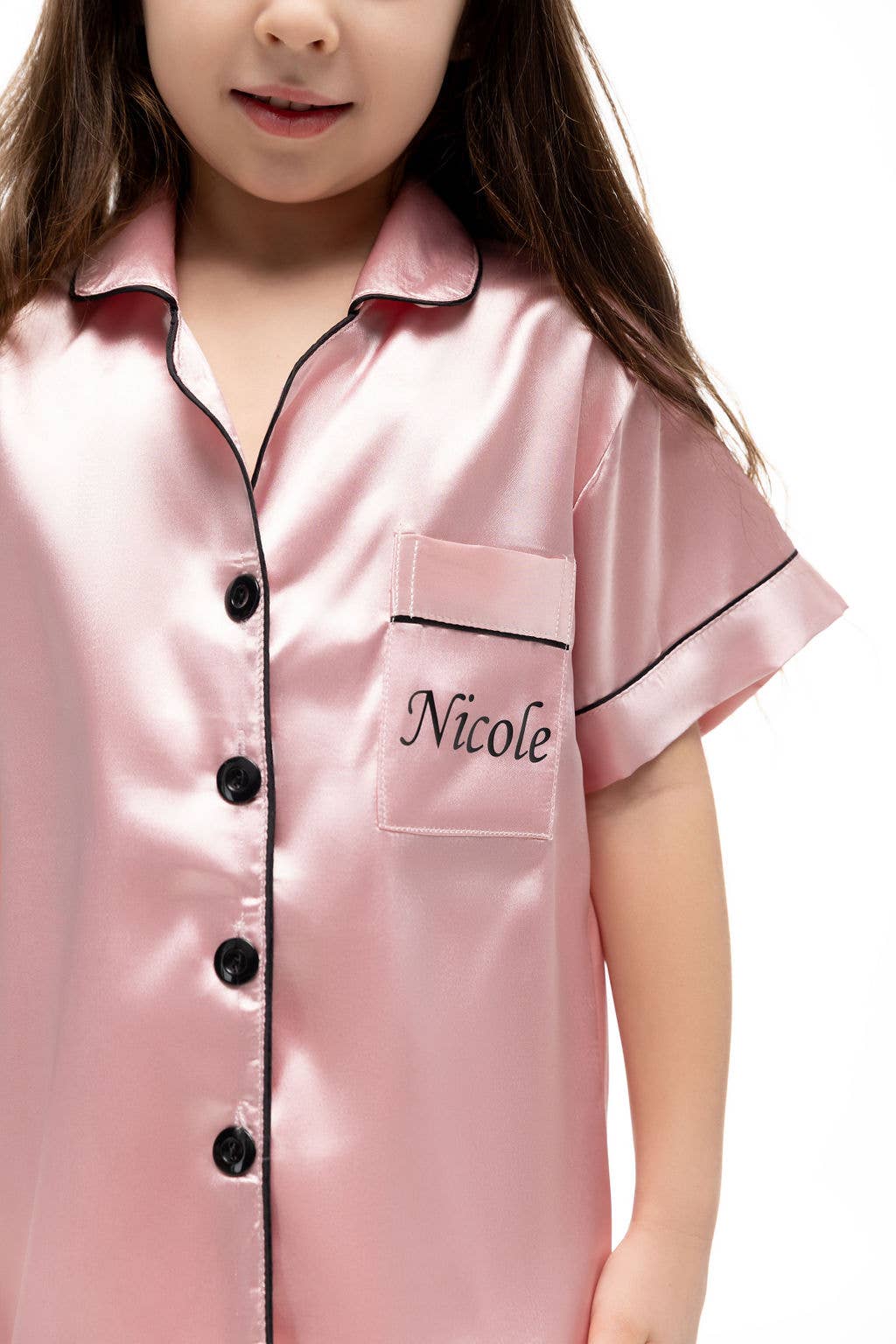 Sisters G Kids – wholesale Sleepwear set – Kids – Short Satin Pajamas for Kids7