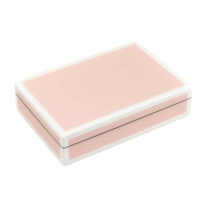 Paris Pink with White - Playing Card Box - L-46FSPPW for wholesale by Pacific Connections