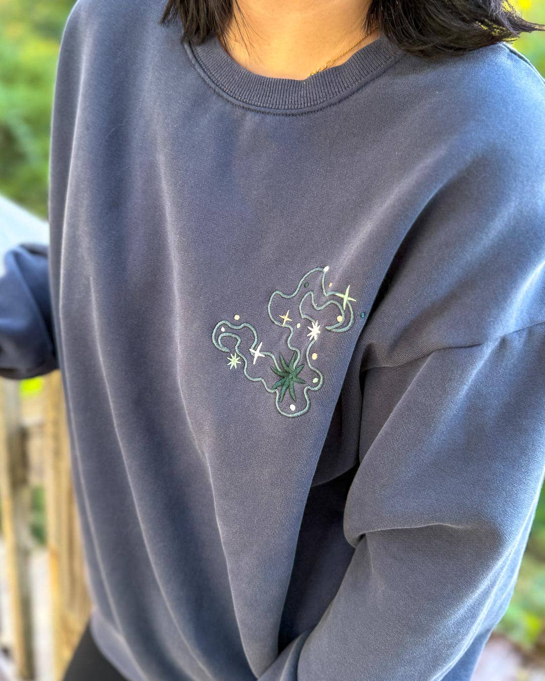 Blissfully Bookish Company - Wholesale Sweatshirt - Women's - Celestial Dragon Embroidered Sweatshirt5