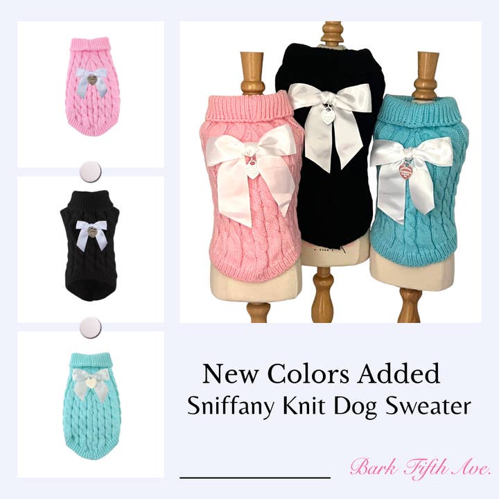 Bark Fifth Avenue - Wholesale Pet Sweater - Dog - Sniffany Knit Dog Sweater