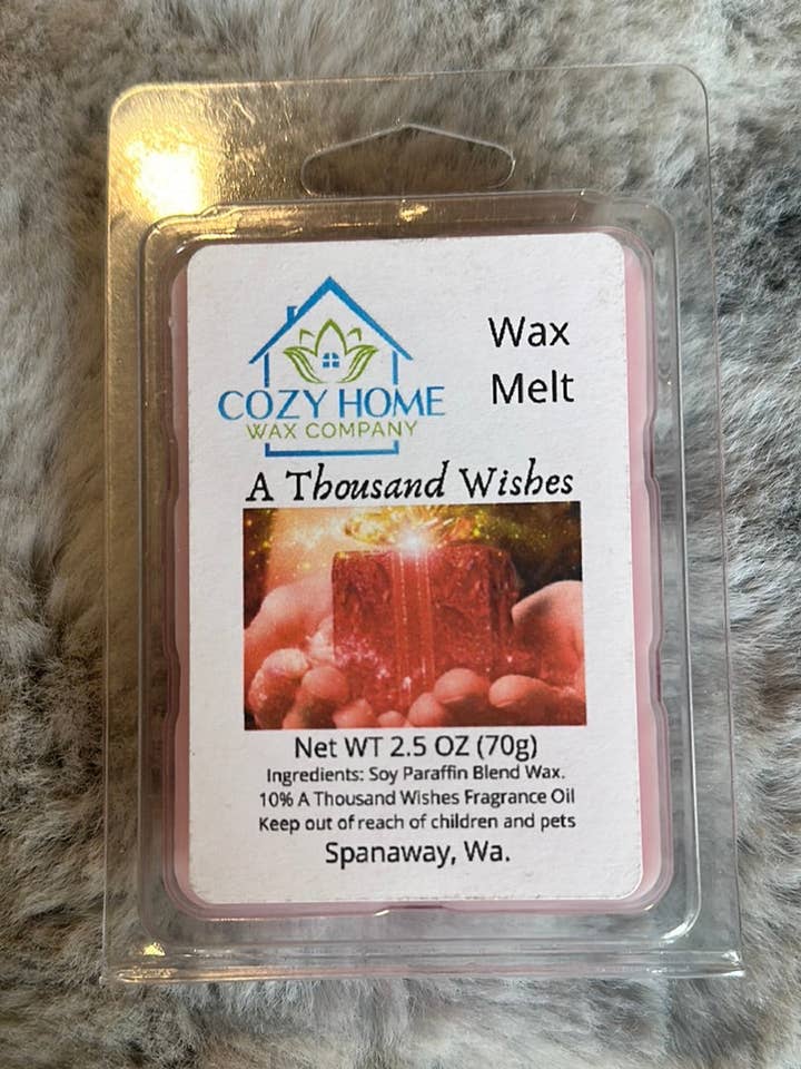 A Thousand Wishes 2.5oz Wax Melt for wholesale by Cozy Home Wax Company