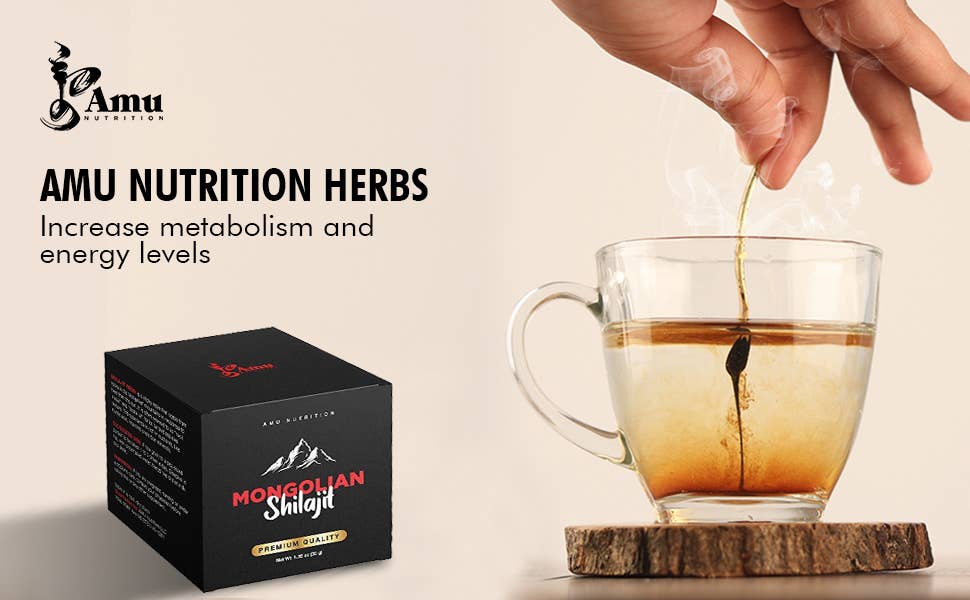 Amu Nutrition - Venta al por mayor Suplementos/vitaminas para beber - Resina pura de Shilajit mongol - alto contenido de ácido fúlvico, ayurvédico7