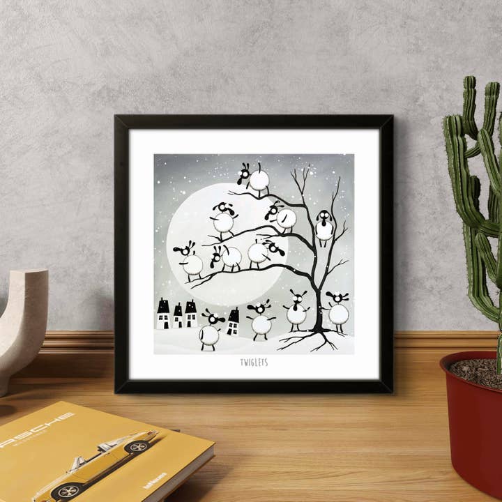 Twiglets print for wholesale by Mervyn Tay Art