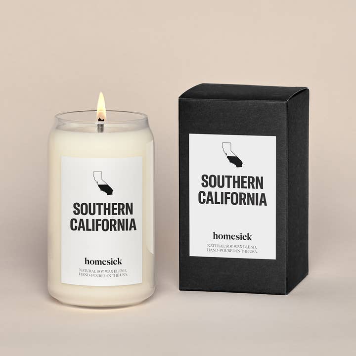 Homesick Candles - Vente Bougie en bocal - SoCal - Bougie de Californie du Sud