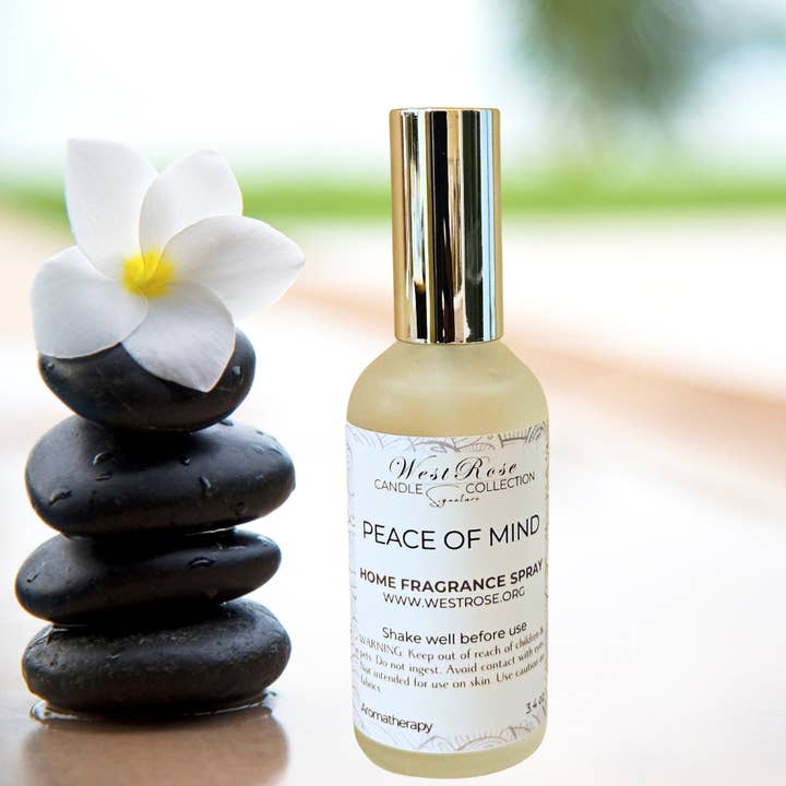 Home Fragrance Spray, Peace of Mind for wholesale by West Rose Signature Candle Collection