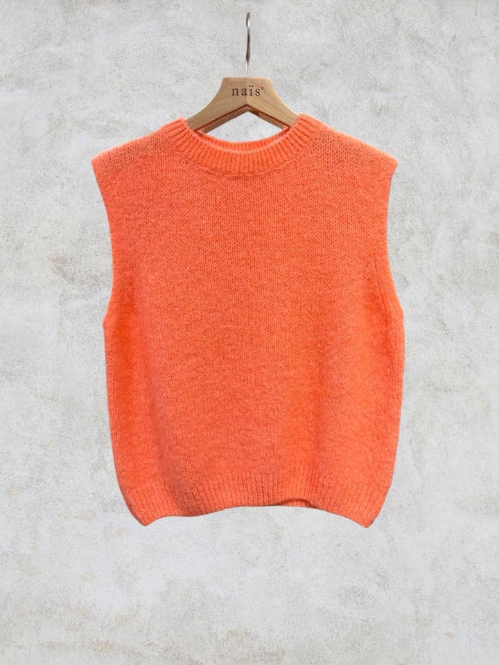 NAÏS PARIS - Wholesale Knit Sweater - Women's - Round neck sleeveless sweater in kid mohair and wool12