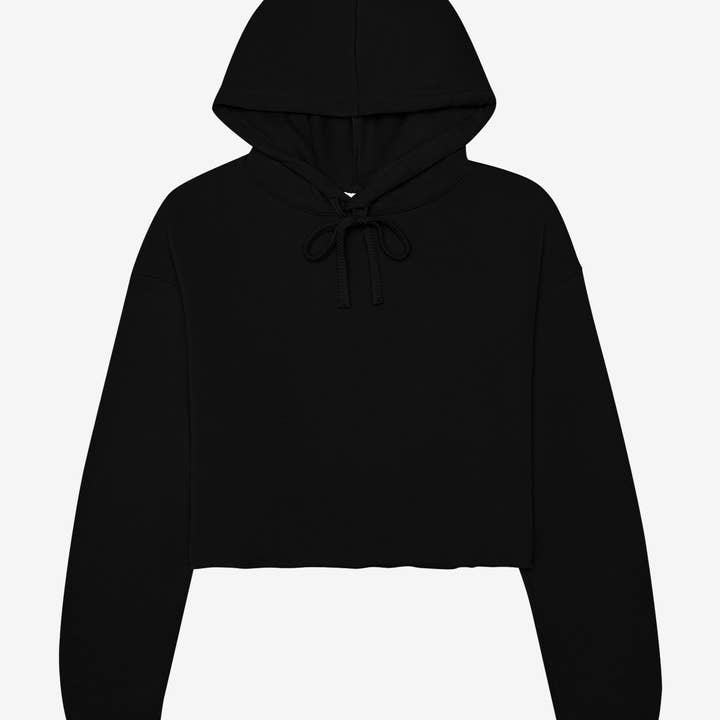 Custom Women's Cropped Fleece Hoodie for wholesale by As You Wish Apparel