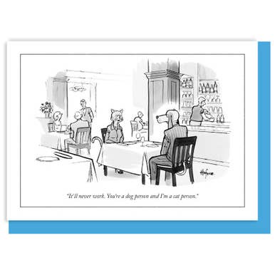 Nelson Line - Wholesale Love Card - (H) IT'LL NEVER WORK - 5 x 7" NEW YORKER CARD