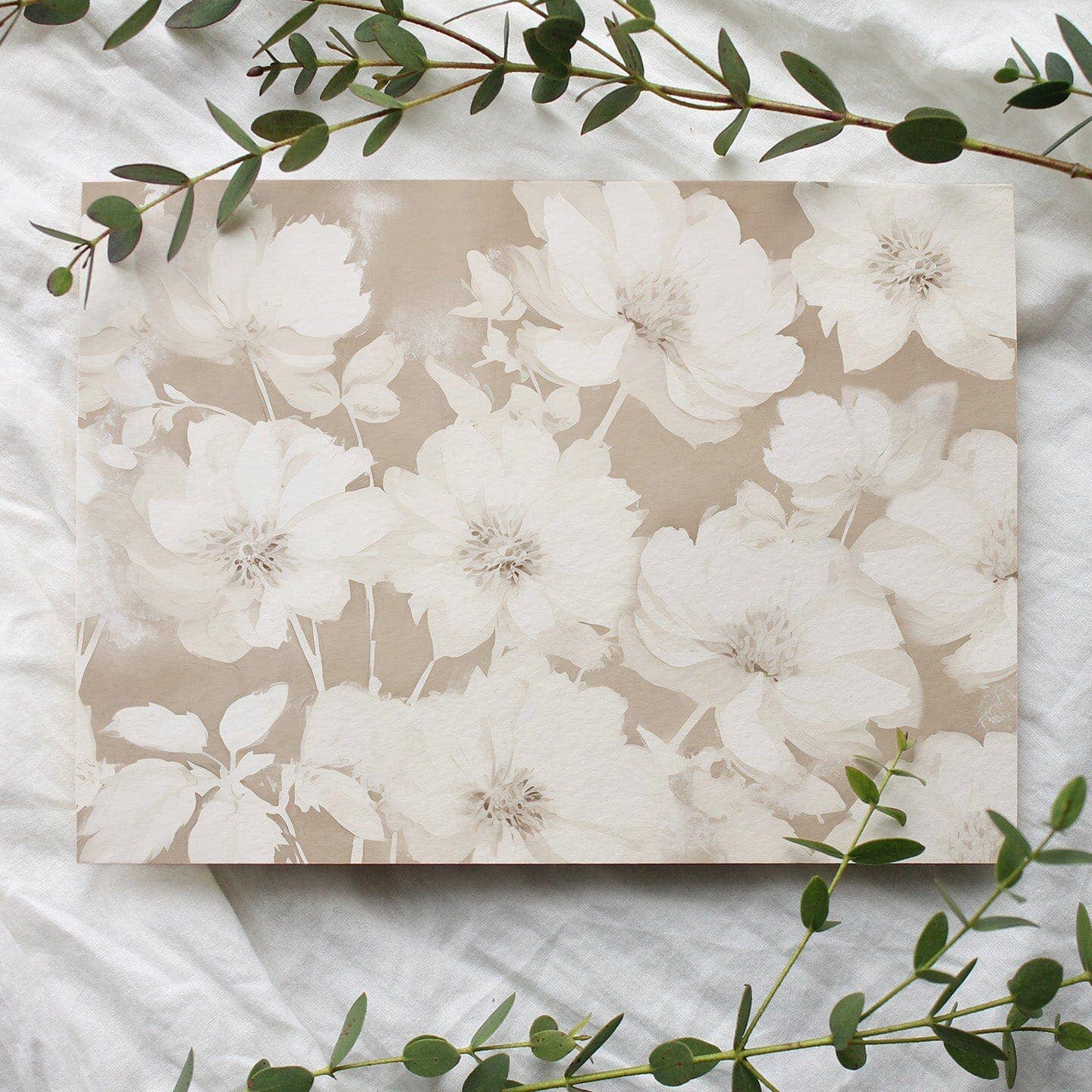 Beige Fotobehang Chantilly Blossoms voor groothandel op Faire3