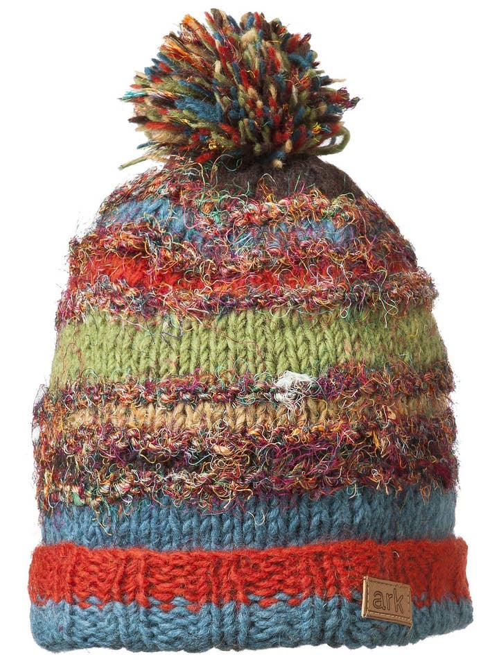 Swool Stripe Pompom Hat for wholesale by Ark Imports