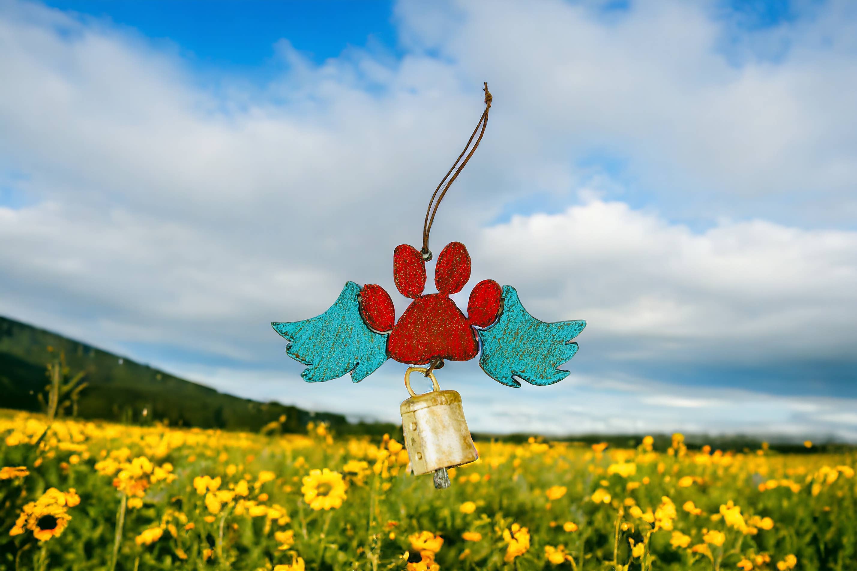 Whimsies - Wholesale Windorgel - Paw wings windgong Pet Bell Mobile herdenkingsmonument voor honden eco2
