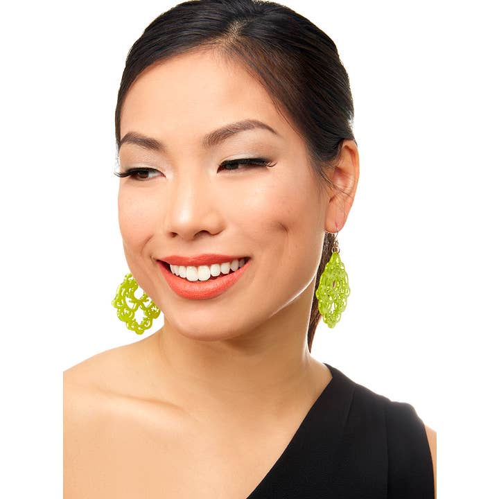 ZENZII Jewelry - Wholesale Dangle Earrings - Just Scroll With It Resin Acrylic Drop Earring