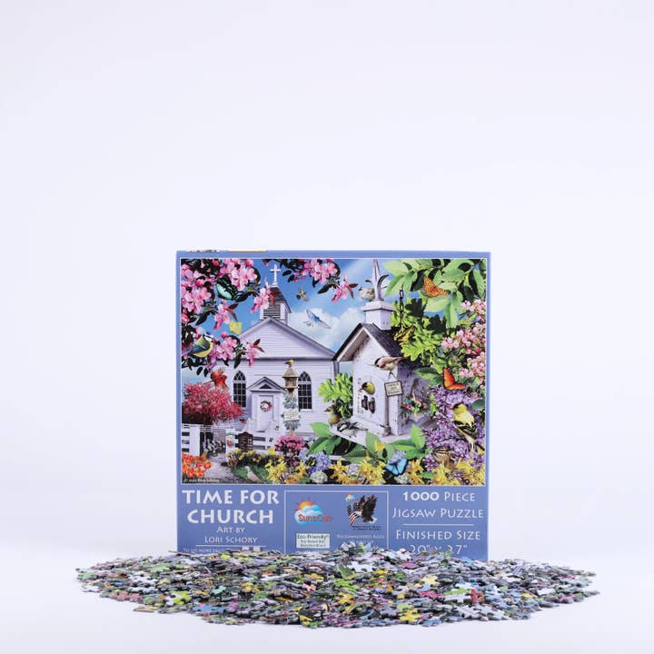 Puzzle - L'heure de l'église - 1000 pièces pour la vente par Swanson Christian Products